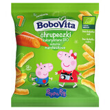 BoboVita Piggy Peppa Corn Crisps Bio, soft carrot, after 7 months, 20 g