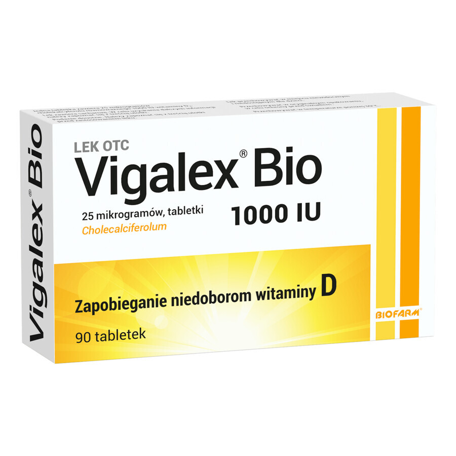 Vigalex Bio 1000 IU, 90 tablets