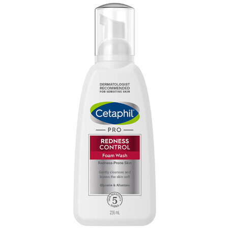 Cetaphil Pro Redness Control, gezichtsreinigingsschuim, gevoelige huid, 236 ml