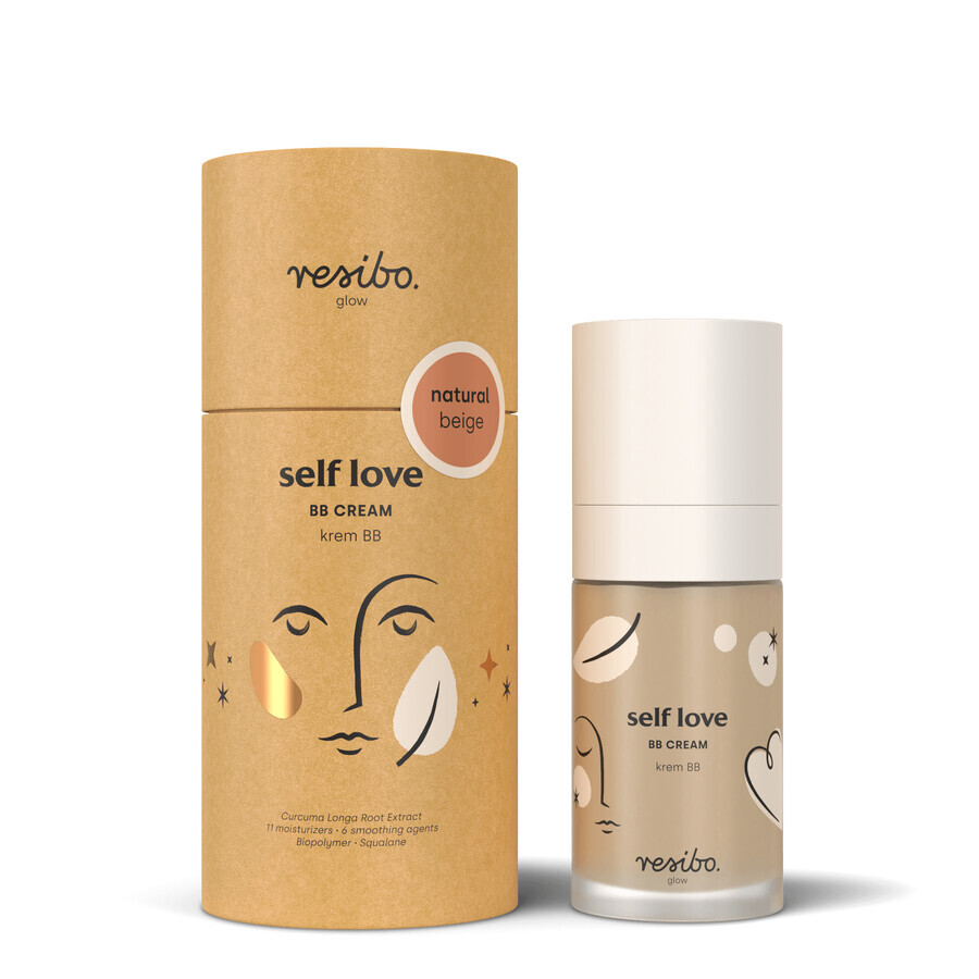 Resibo Self Love, BB cream, Natuurlijk beige, 30 ml