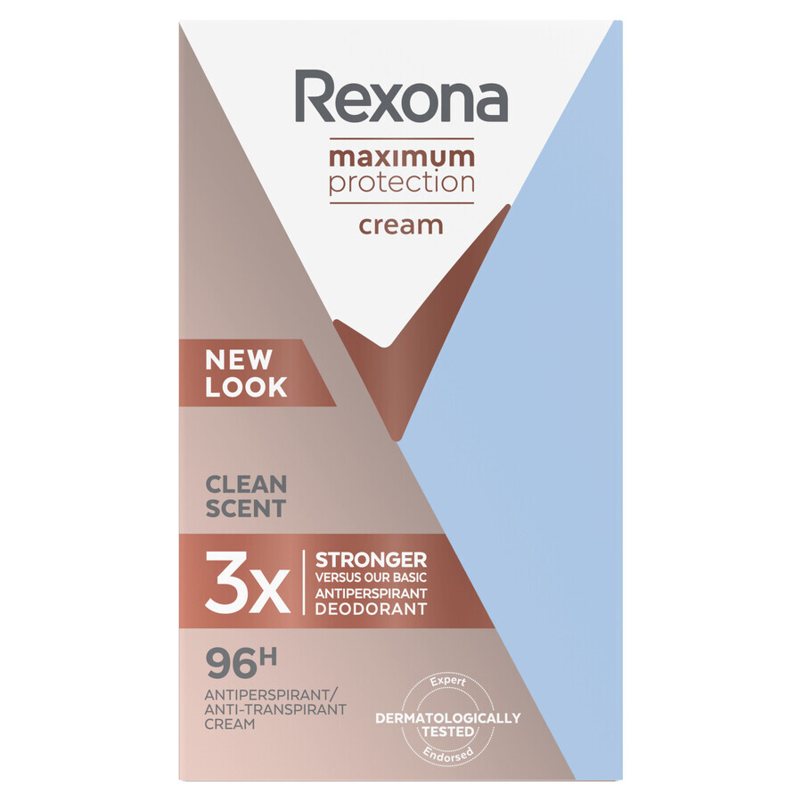 Rexona Maximum Protection, antitranspirant crèmestick, Schone geur, 45 ml