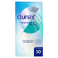 Durex Invisible Close Fit, bijpassende condooms, 10 stuks