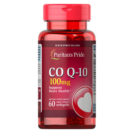 Puritans Pride, Co-enzym Q10 100 mg, 60 capsules