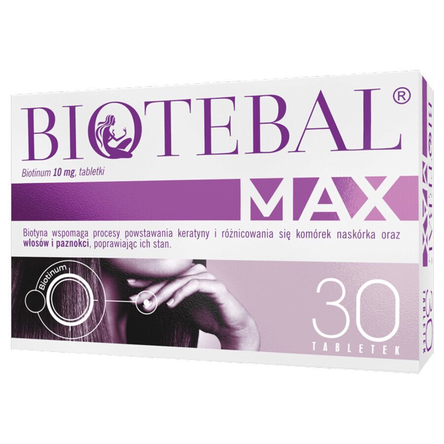 Biotebal Max 10 mg, 30 tabletten