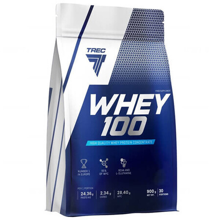 Trec Whey 100, chocoladesmaak, 900 g