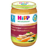 Plat HiPP Bio, boulgour aux légumes, mangue et poulet, après 9 mois, 220 g 