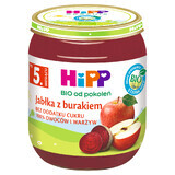 Plat HiPP Bio, pomme et betterave, après 5 mois, 125 g