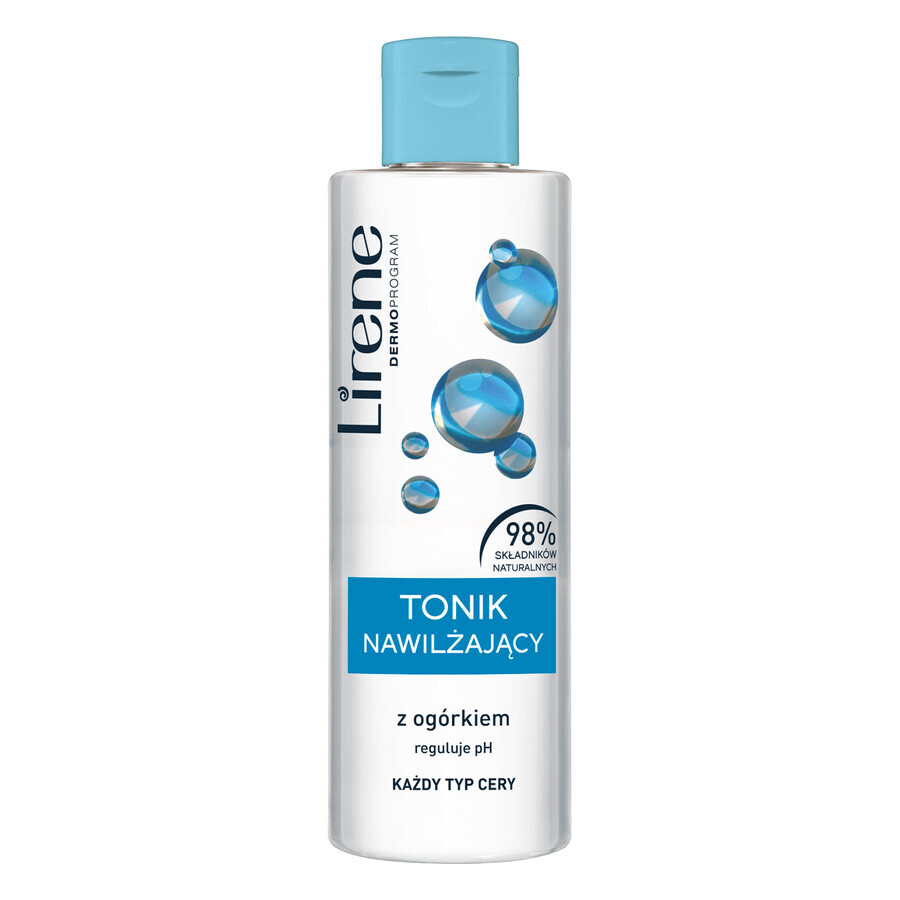 Lirene, gezichtstonic met komkommer, hydraterend, 200 ml