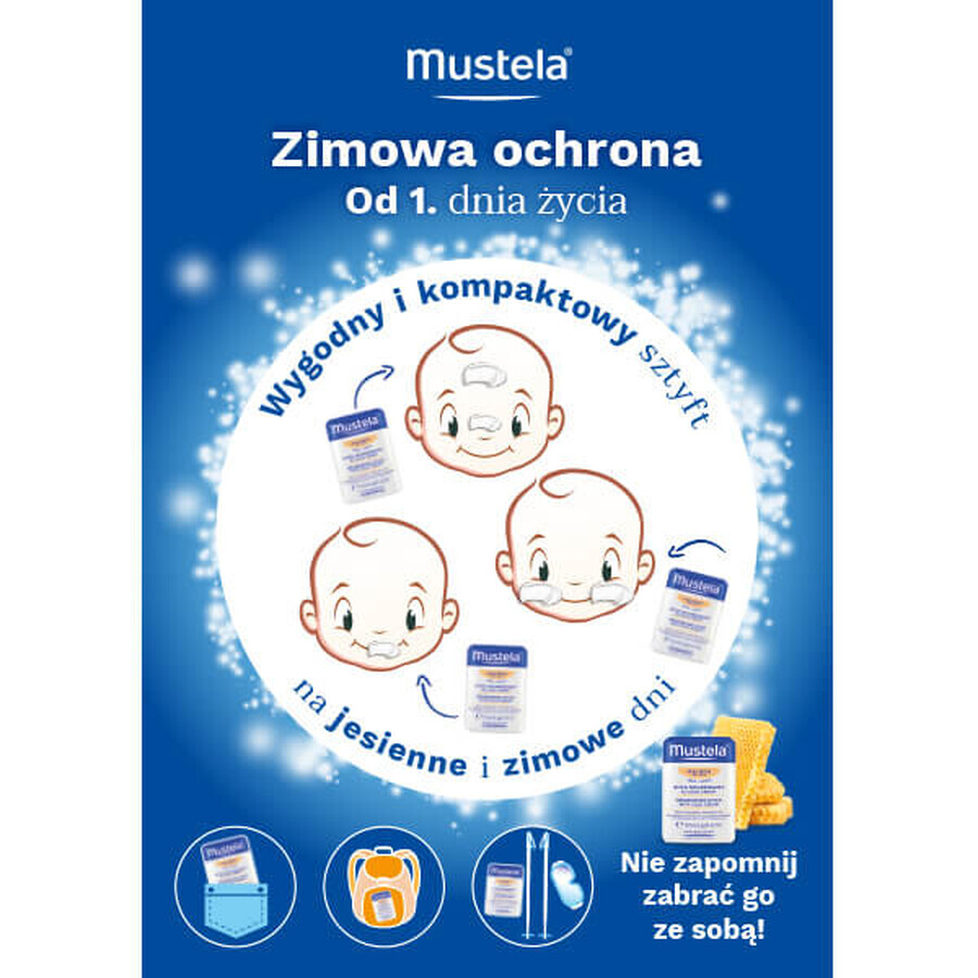 Mustela Bebe Enfant, beschermende stick met koude crème, vanaf de geboorte, 9,2 g