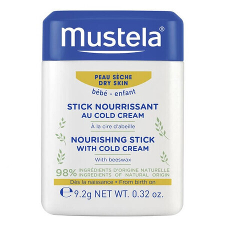 Mustela Bebe Enfant, beschermende stick met koude crème, vanaf de geboorte, 9,2 g