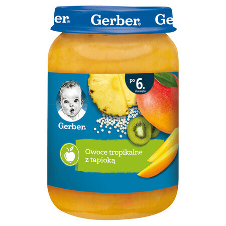 Gerber dessert, tropisch fruit met tapioca, na 6 maanden, 190 g