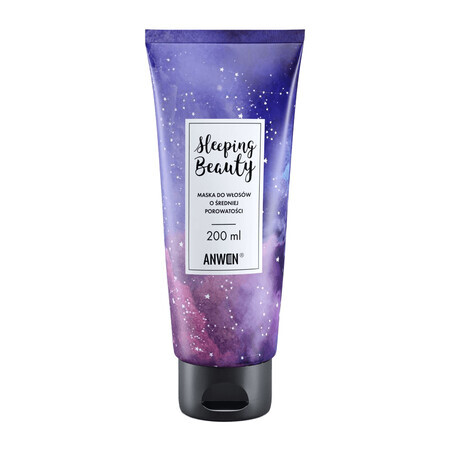 Anwen Sleeping Beauty, maschera notturna per capelli di media porosità, 200 ml