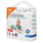 AKUKU Baby Soft, disposable sanitary pads, 40 x 60 cm, A0500, 15 pcs