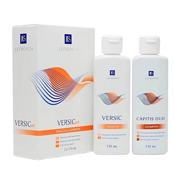 Lefrosch VersicSet, emulsie, 110 ml + Capitis Duo, antiroosshampoo, 110 ml