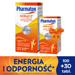 Pharmaton Geriavit set, 100 filmomhulde tabletten + 30 tabletten als geschenk