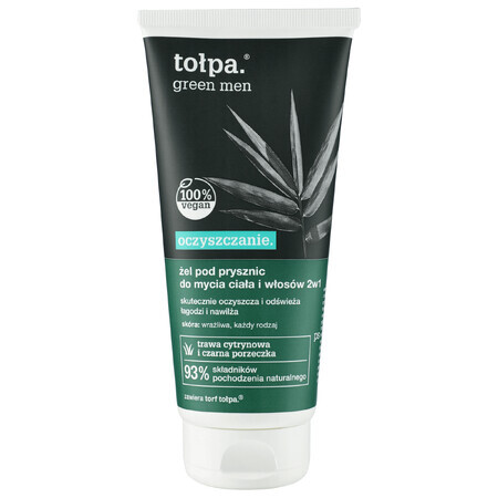 Tolpa Green Men Gel doccia detergente per corpo e capelli 2in1, 200 ml