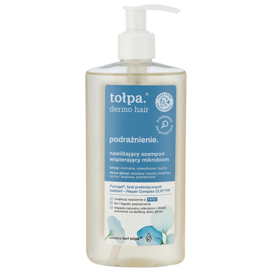 Tolpa Dermo Hair Irritation, vochtinbrengende shampoo ter ondersteuning van het microbioom, 250 ml