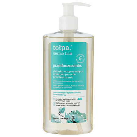 Tolpa Dermo Hair Oily, Tiefenreinigendes Anti-Fett-Shampoo, 250 ml