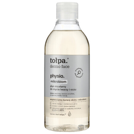 Tolpa Dermo Face Physio Mirkobiom, micellaire vloeistof voor gezicht en ogen, 400 ml