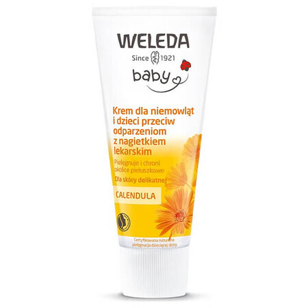 Weleda Calendula, crema anti-scottature con calendula, pelle sensibile, 75 ml