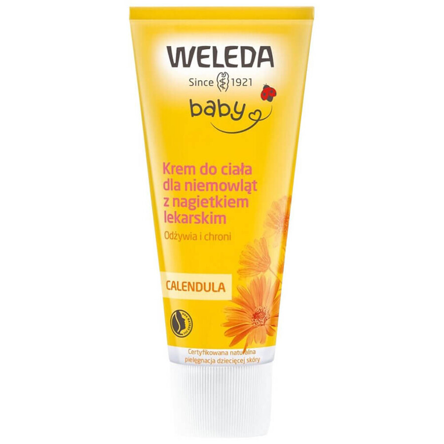 Weleda Calendula, baby bodycrème met calendula, 75 ml