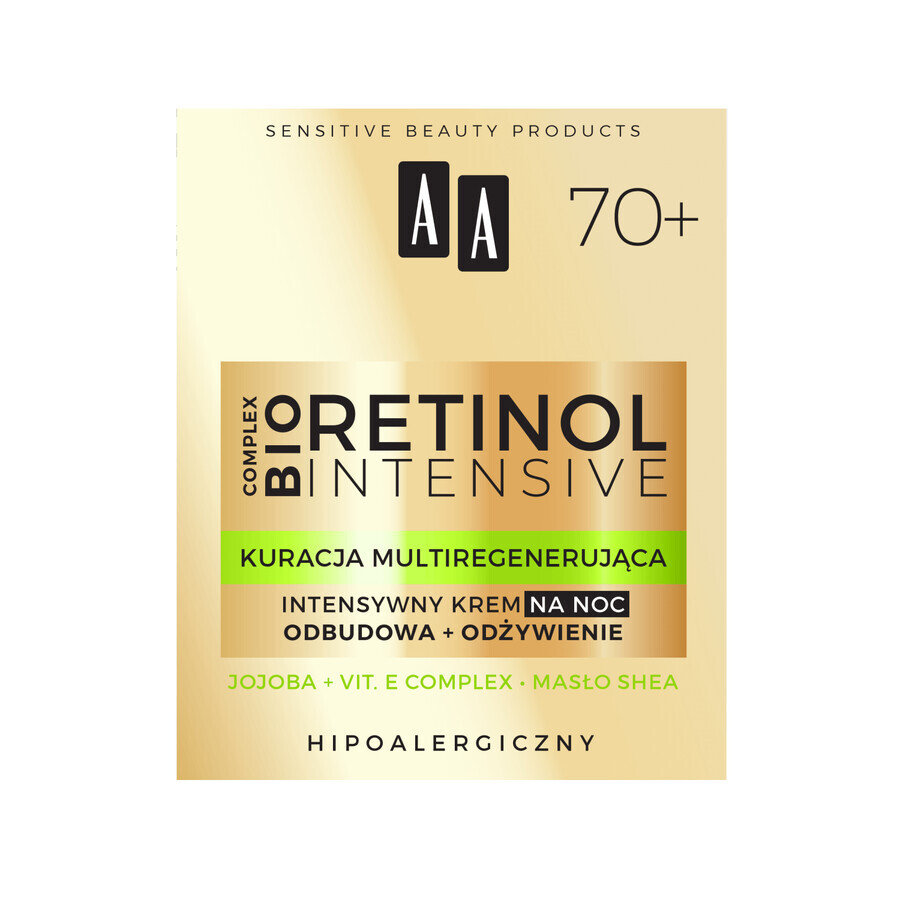 AA Retinol Intensive 70+, intensive Nachtcreme, Regeneration + Pflege, 50 ml