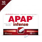 Apap Intense 200 mg + 500 mg, 10 film-coated tablets