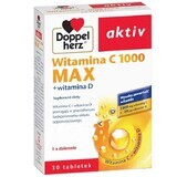 Doppelherz Aktiv Vitamina C 1000 Max + vitamina D, 30 comprimate