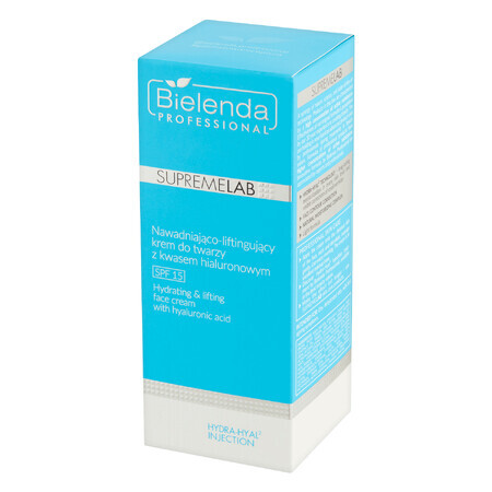 Bielenda Professional SupremeLAB Hydra-Hyal2, crème hydratante et liftante pour le visage à l'acide hyaluronique, 50 ml