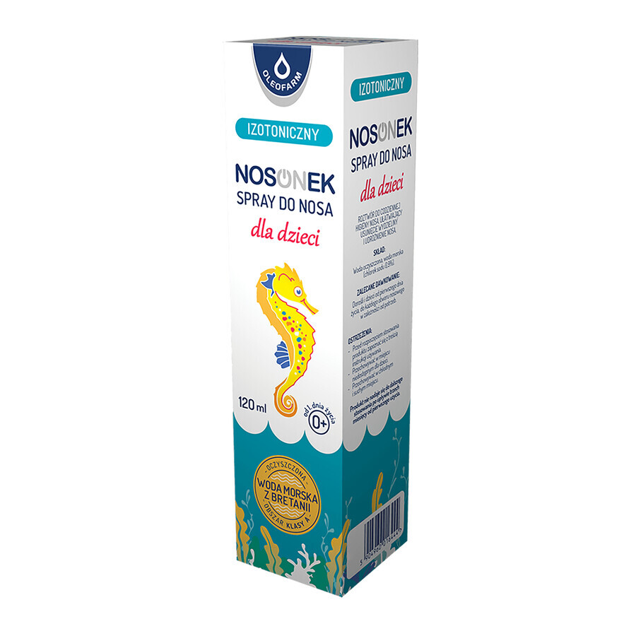 Nosonek, isotone neusspray voor kinderen vanaf 1 dag, 120 ml