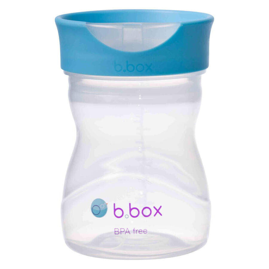 B.Box cup for learning to drink, training cup, blueberry, from 12 months, 240 ml