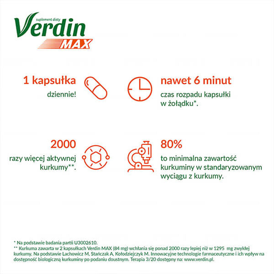 Verdin Max, 15 capsules