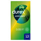 Durex Arouser, geribbelde condooms, 12 stuks