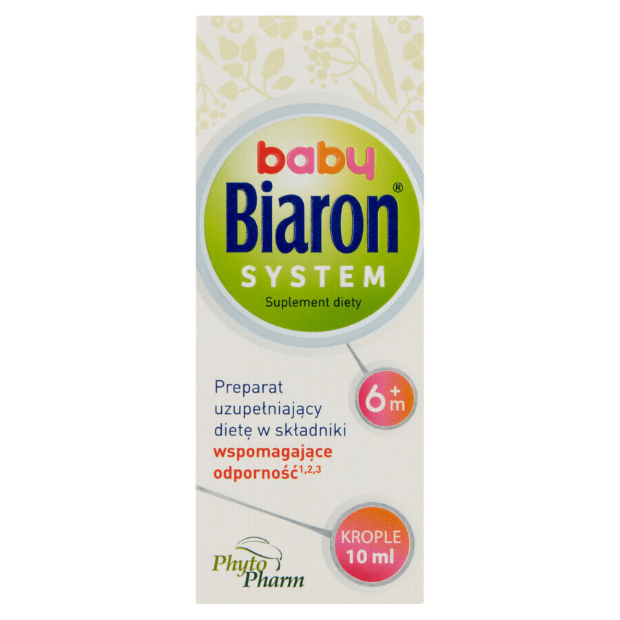 Biaron System Baby 6m+, druppels voor baby's vanaf 6 maanden, 10 ml