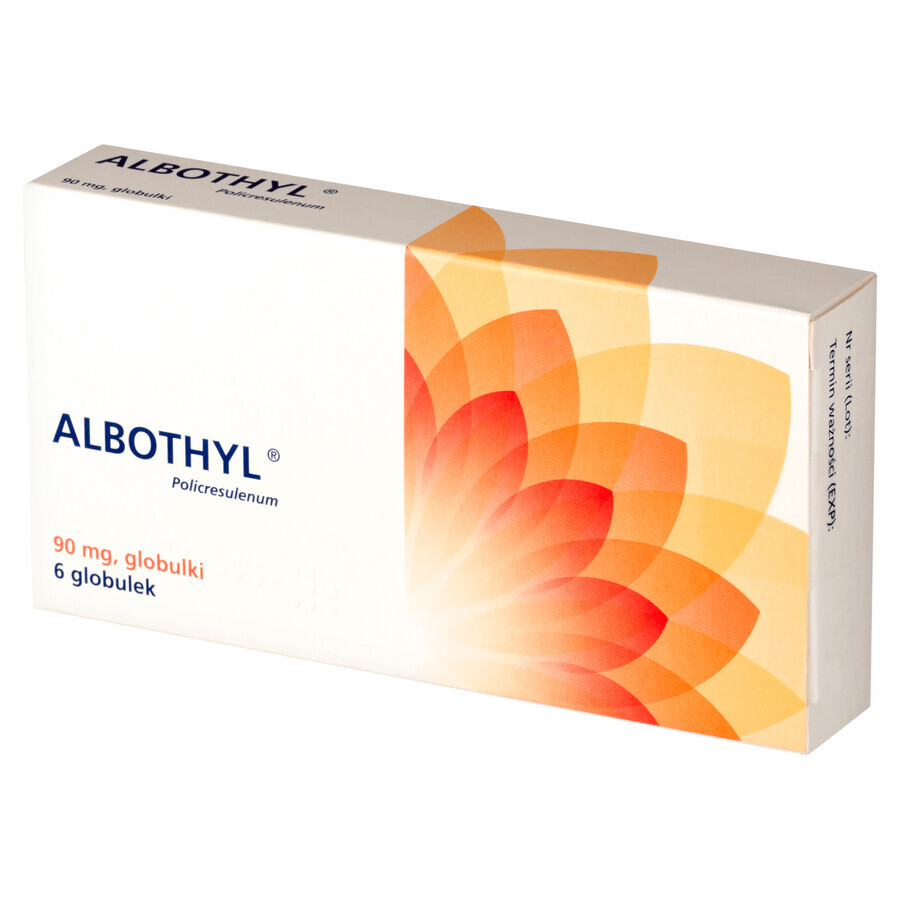 Albothyl 90 mg, 6 vaginale bolletjes