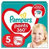 Pampers Pants, luiers, maat 5, 12-17 kg, 96 stuks