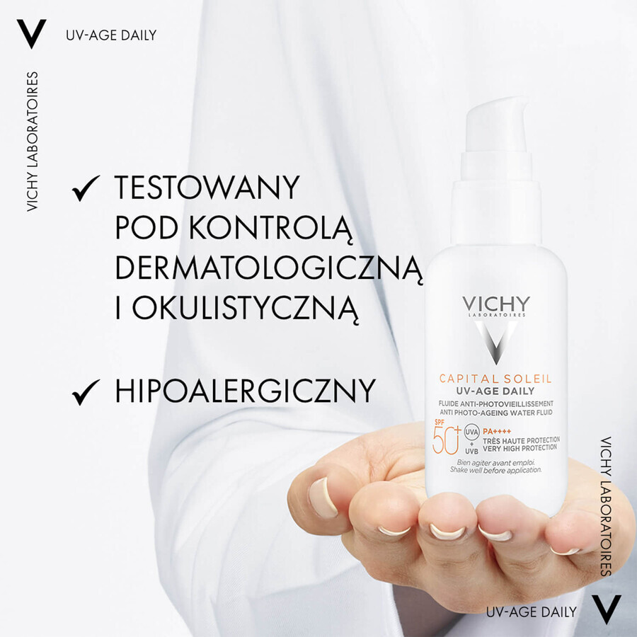 Vichy Capital Soleil UV-Age Daily, antifoto-verouderingsvloeistof, SPF 50+, 40 ml