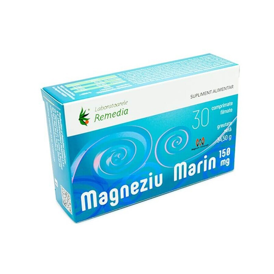 Marine Magnesium 150 mg, 30 tablets, Remedia