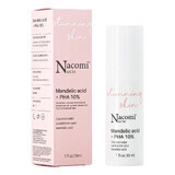 Nacomi Next Level, siero con acido mandelico e PHA 10%, per la notte, 30 ml