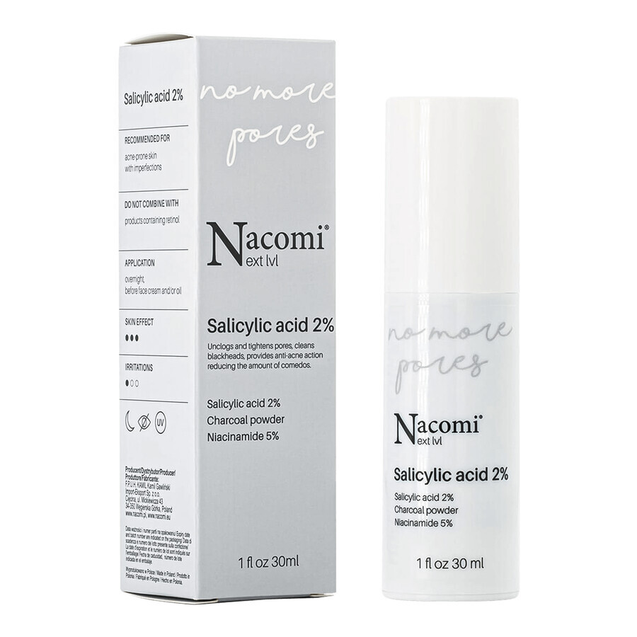 Nacomi Next Level, serum met salicylzuur 2%, voor de nacht, 30 ml