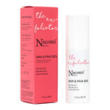 Nacomi Next Level, peeling agli acidi AHA e PHA 30%, per la notte, 30 ml