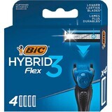 BIC Flex 3 Hybrid, verwisselbare vullingen, 4 stuks