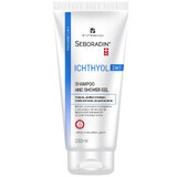 Seboradin Ichthyol, antiroosshampoo en douchegel 2in1, voor de gevoelige en atopische huid, 200 ml