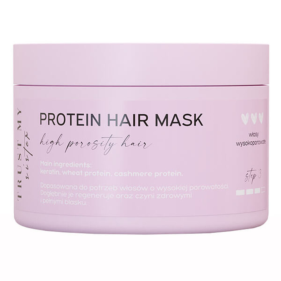 Trust My Sister, proteïnemasker voor haar met hoge poriën, 200 ml