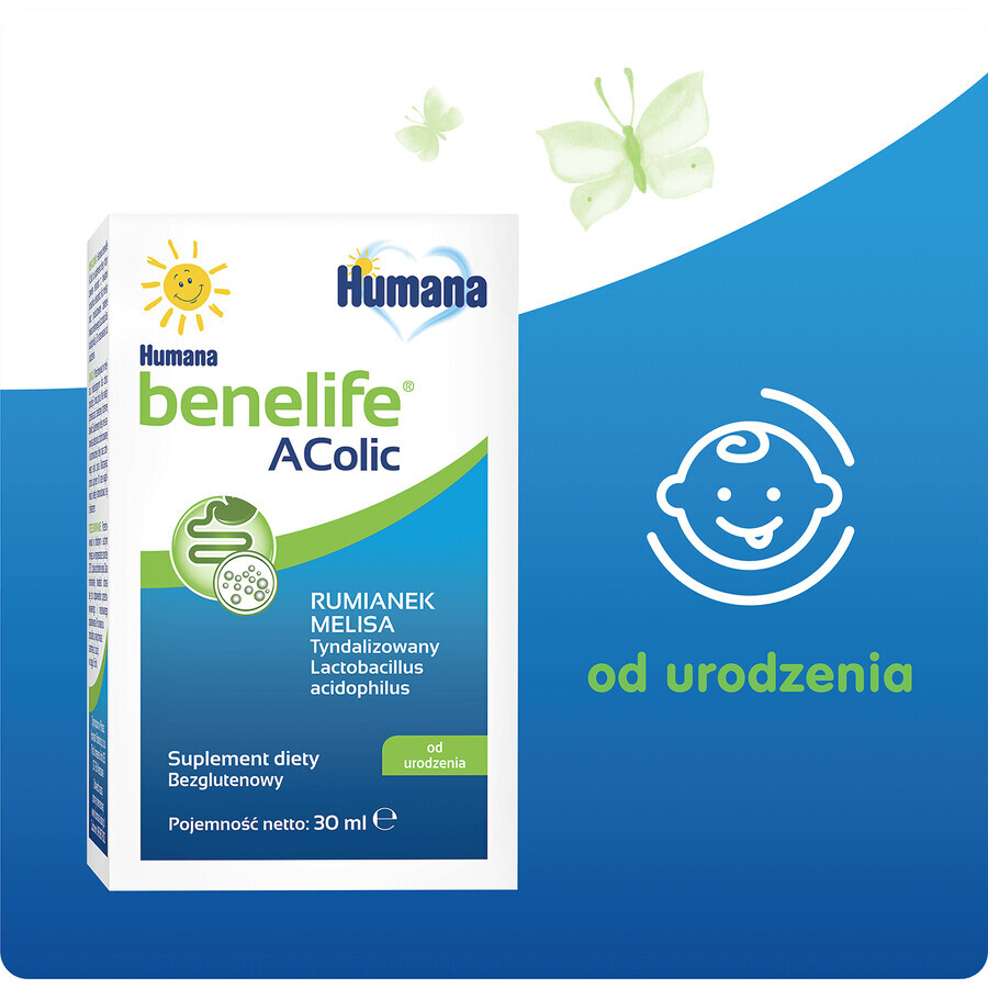 Humana Benelife Acolic, from birth, 30 ml