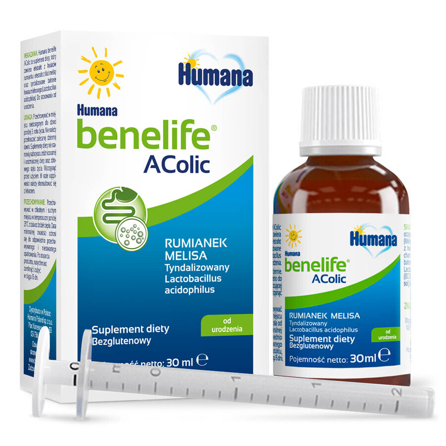 Humana Benelife Acolic, from birth, 30 ml