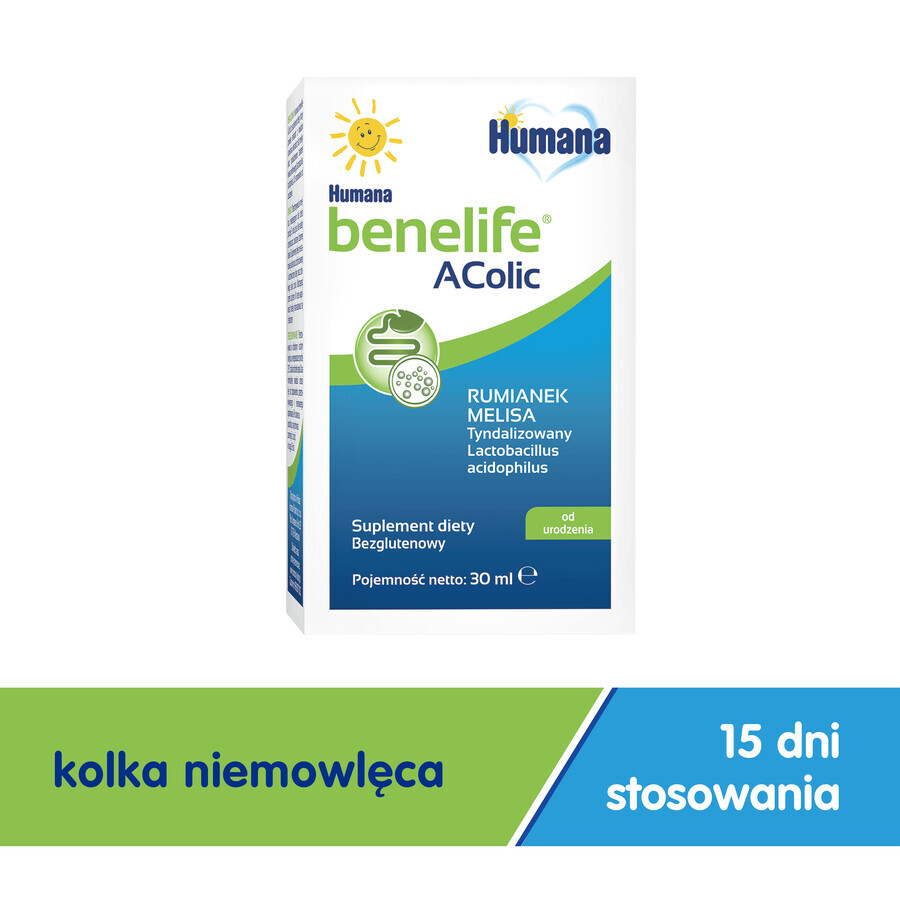 Humana Benelife Acolic, from birth, 30 ml