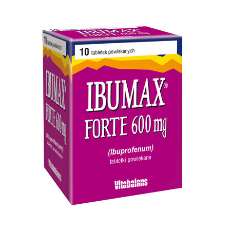 Ibumax Forte 600 mg, 10 comprimate filmate