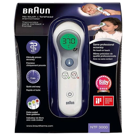 Braun NTF3000, non-contact forehead thermometer