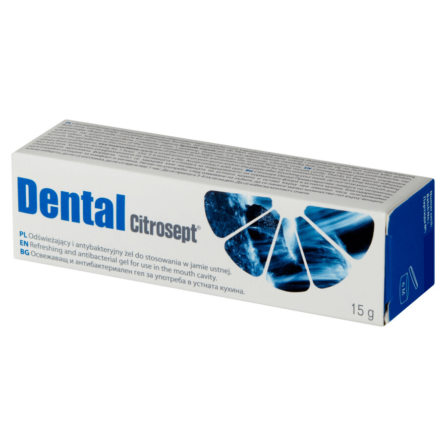 Citrosept Dental, verfrissende, antibacteriële orale gel, 15 g